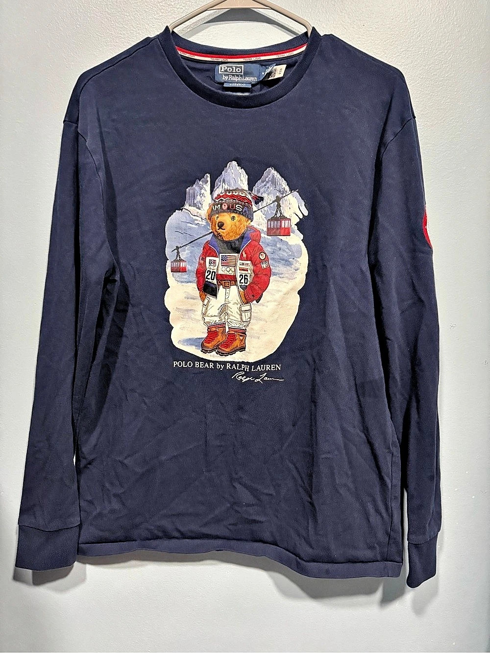 Polo by Ralph Lauren Team USA Polo Bear Polo Bear Long Sleeve Size Medium